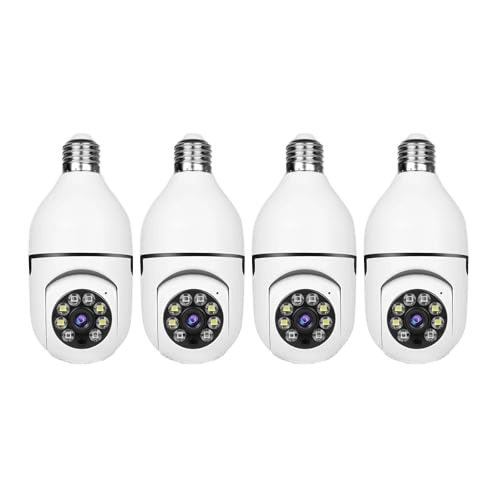 Light Bulb Security Camera -5G& 2.4GHz WiFi 2K Security Cameras Wireless Outdoor Motion Detection and Alarm